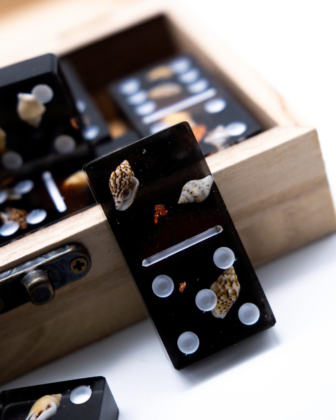Custom resin domino set